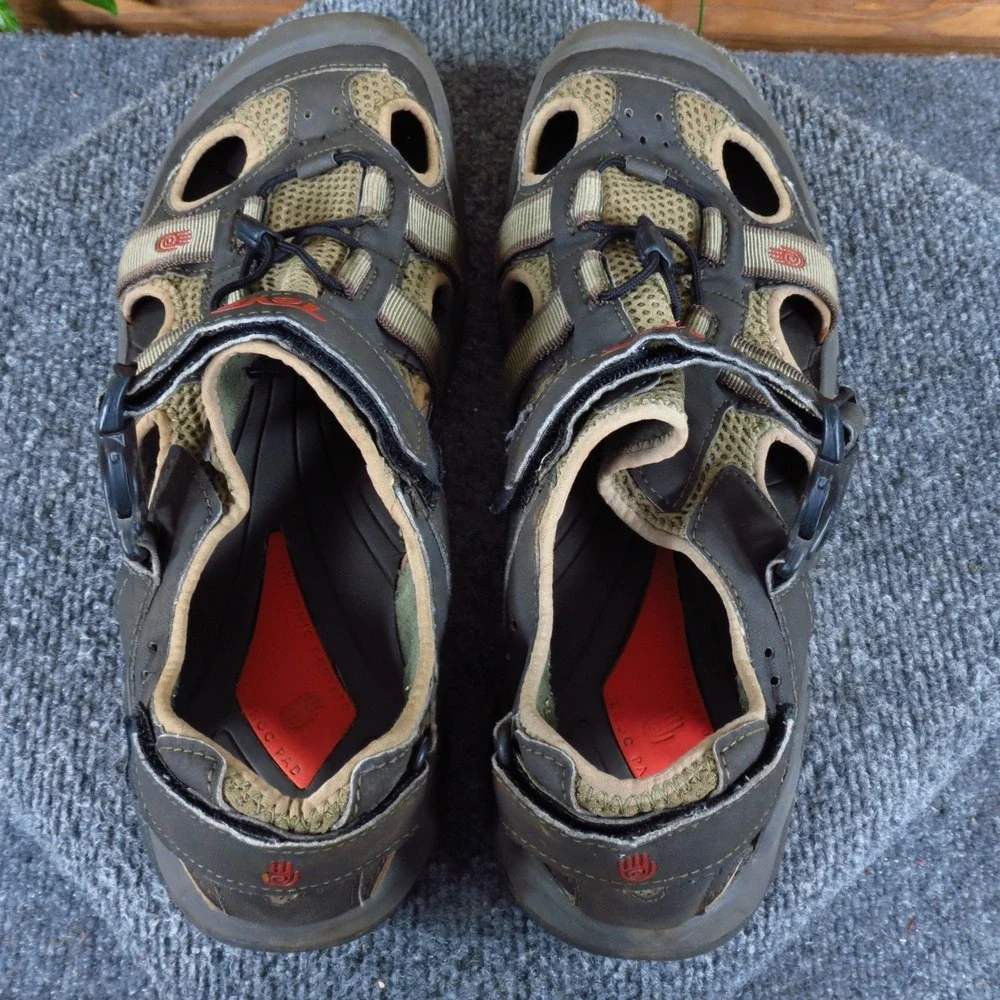 Teva Omnium Men Mens Closed Toe Sport Sandals Size 12 Hiking Water Olive Brown